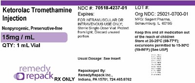Mm2 (Ketorolac Tromethamine 15mg  mL 70518 4237 01)